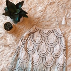 Revolve (NBD) Haltered Sequin Ombre Mini Dress